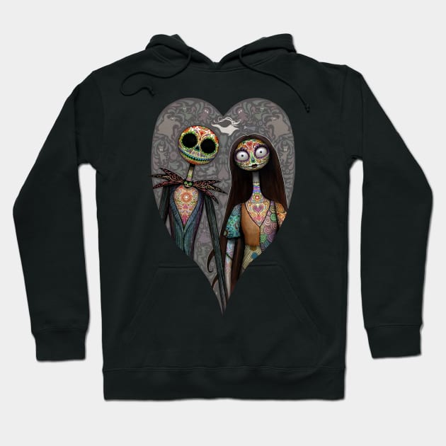 Nightmare Sugar Skulls Hoodie by nszerdy